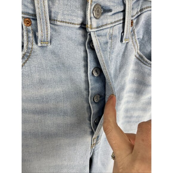 Levis Ribcage Bootcut 90s Faded Jeans Womens Size 30 - Picture 6 of 13